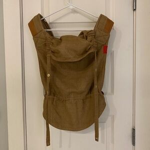 Sakura Bloom 100% silk onbuhimo in teak with leather straps